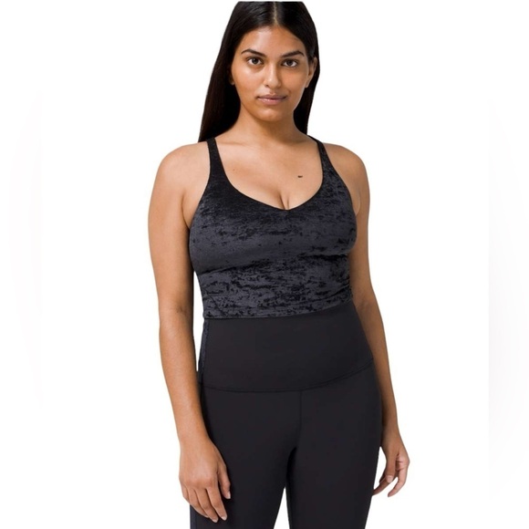 Lululemon Matched Set Align Tank / Wunder Lounge 28” Tight Black Velvet Sz 2 - Picture 3 of 16